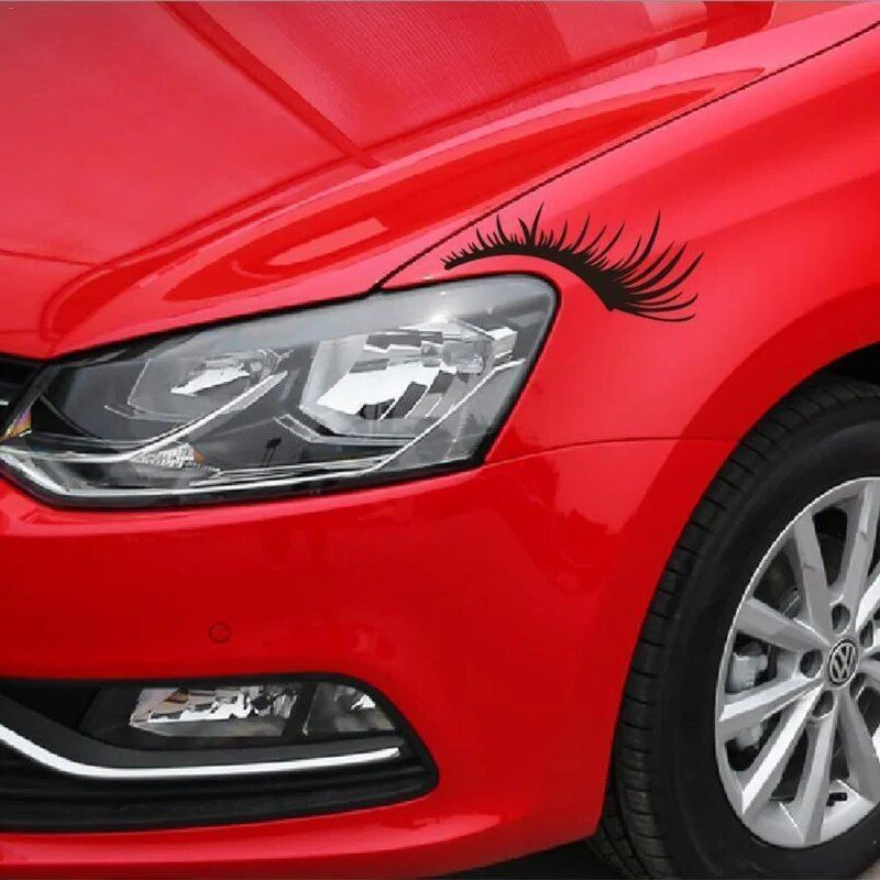 reflective car headlight eyebrow stickers, view 7 - MRSLM