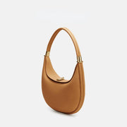crescent leather shoulder bag, view 2 - MRSLM