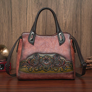 embossed retro crossbody bag for women - MRSLM