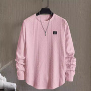 men's letter collage chest sweatshirt, view 8 - MRSLM