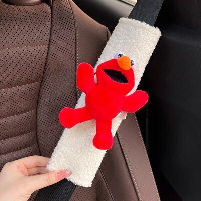 Plush Heart Frog Car Safety Belt Shoulder Cover