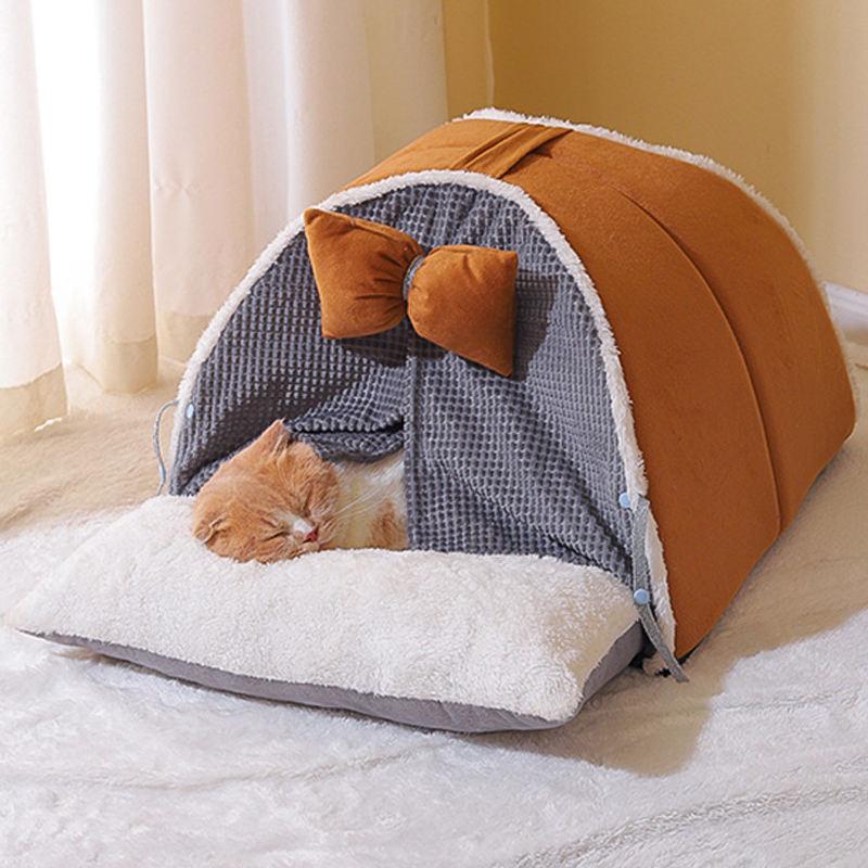 cozy plush cat bed - MRSLM
