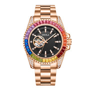men's automatic steel band watch, view 7 - MRSLM