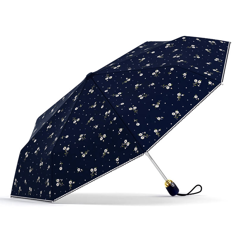 floral folding umbrella, view 2 - MRSLM