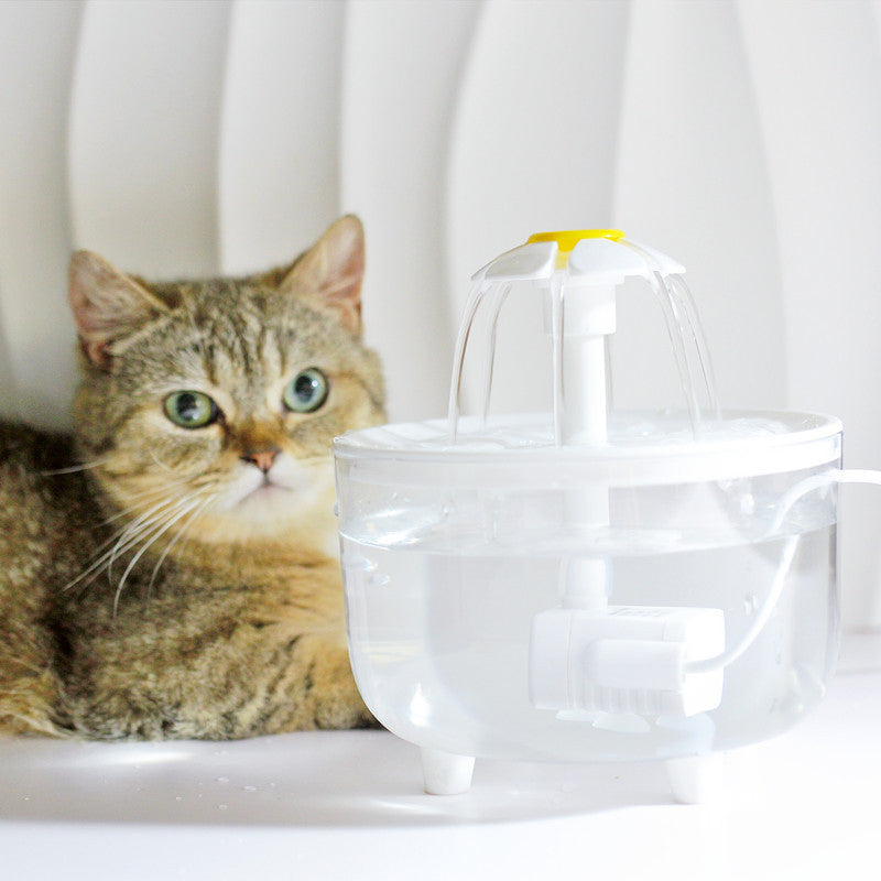 1000ML USB Cat Water Fountain with Auto Filter & Prevention Pump Sensor