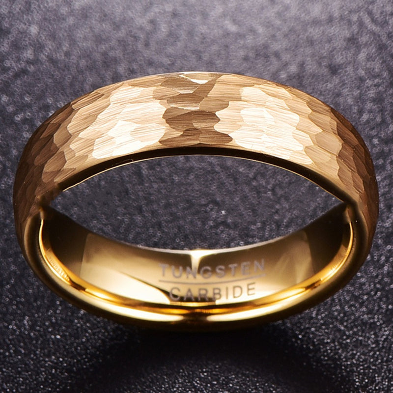 gold plated tungsten steel ring 6mm, view 4 - MRSLM