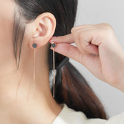 women's sterling silver tassel earrings - MRSLM
