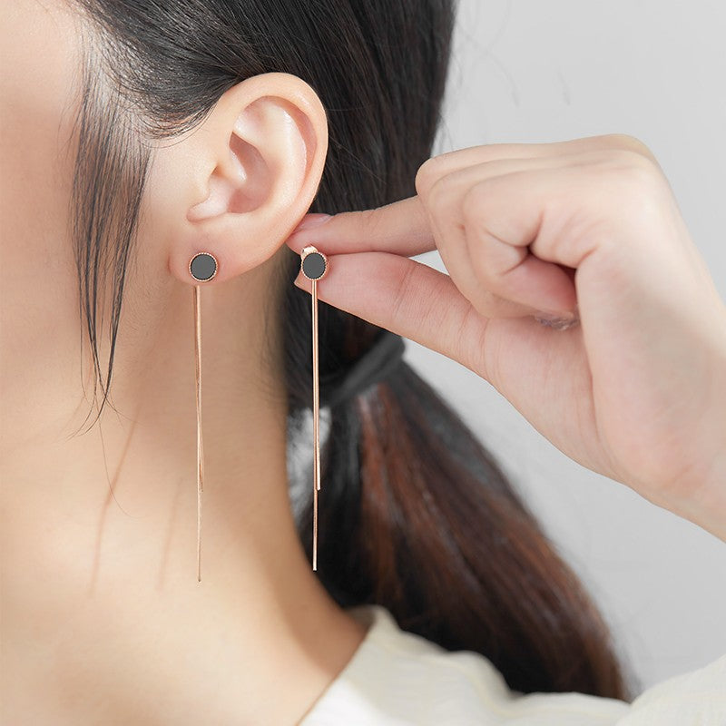 women's sterling silver tassel earrings - MRSLM