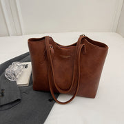 textured bucket tote bag, view 6 - MRSLM