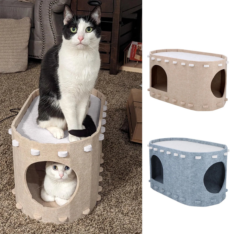 2-in-1 cat hammock and hiding house, view 6 - MRSLM