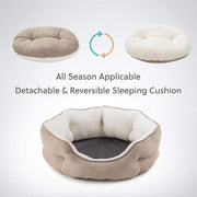 cozy round small pet bed, view 5 - MRSLM