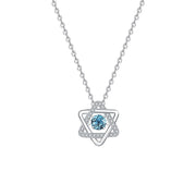 women's S925 silver topaz necklace, view 3 - MRSLM