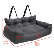 dog booster car seat, view 3 - MRSLM