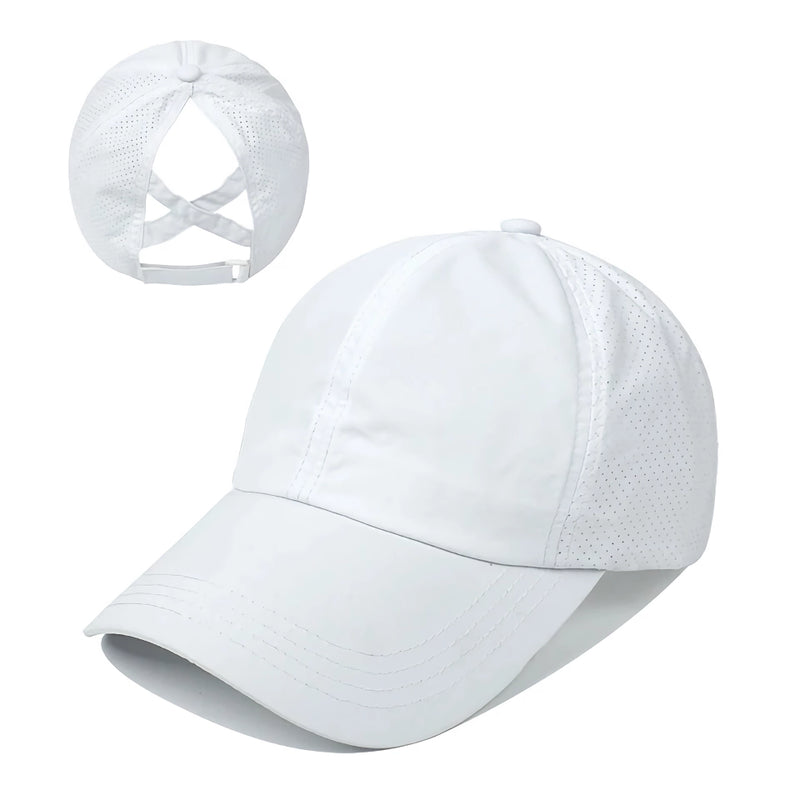summer mesh ponytail baseball cap, view 4 - MRSLM