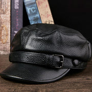 retro cowhide beret - MRSLM