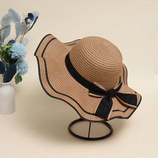 bowknot straw sun hat - MRSLM