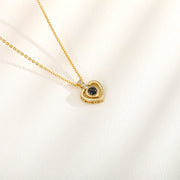 photo projector couple pet necklace, view 4 - MRSLM