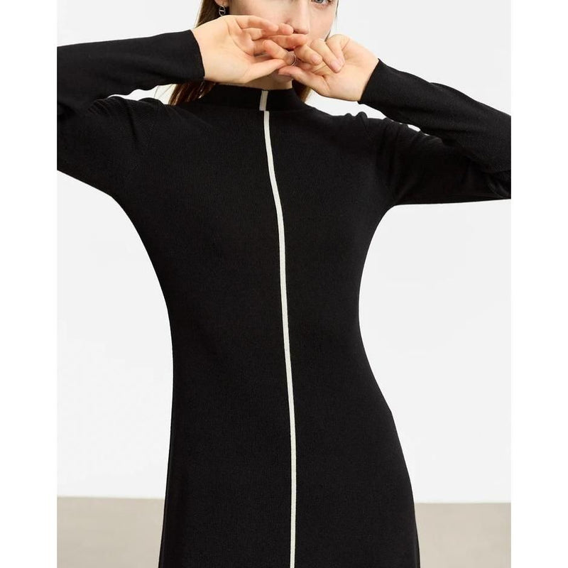 A-line sweater dress, view 8 - MRSLM