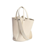 leather bucket shoulder bag, view 3 - MRSLM