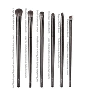 6-piece natural eye makeup brush set, view 2 - MRSLM