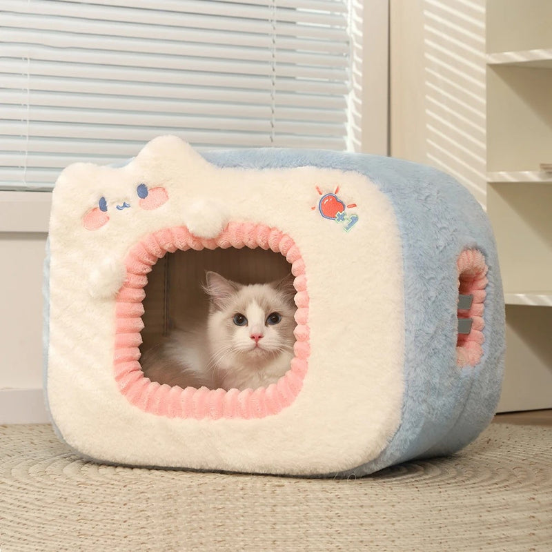 cozy cat bed with cushion - MRSLM