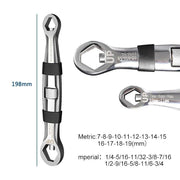 dual-head 23-in-1 adjustable wrench, view 6 - MRSLM