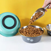 stainless steel non-slip dog bowl, view 8 - MRSLM