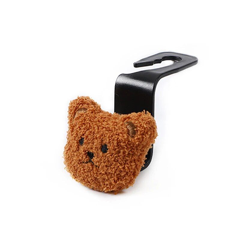 Plush bear car seat back hook, view 5 - MRSLM