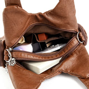 soft leather crossbody tote bag, view 10 - MRSLM