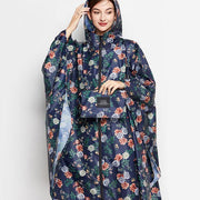 women's hooded rain poncho - MRSLM