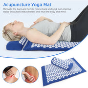 acupressure massage mat and pillow set, view 3 - MRSLM