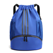 fashionable drawstring travel backpack, view 4 - MRSLM