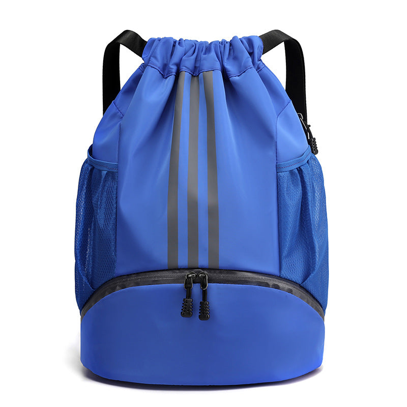 fashionable drawstring travel backpack, view 4 - MRSLM