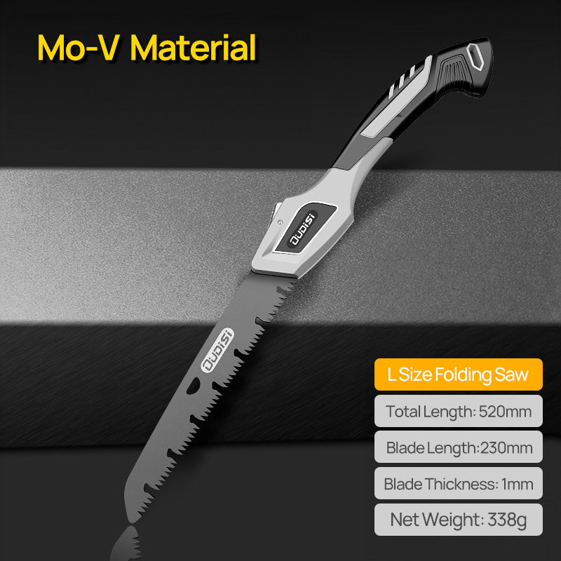 compact folding hand saw for garden pruning, view 2 - MRSLM