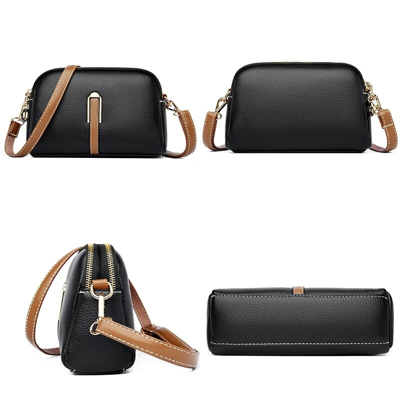 leather crossbody bag, view 11 - MRSLM