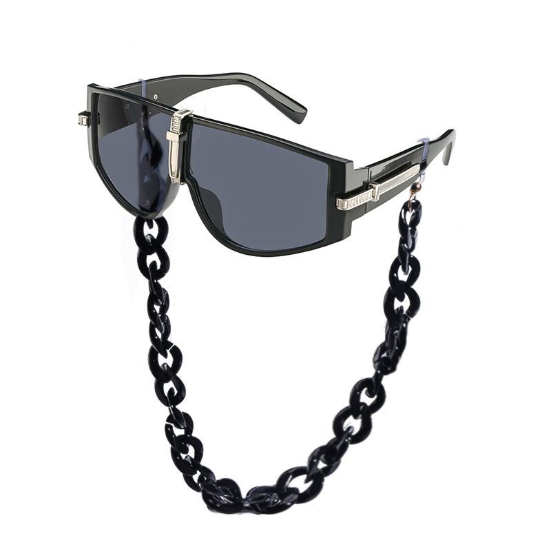 oversized steampunk shield sunglasses, view 5 - MRSLM