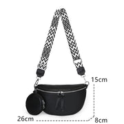 leather crossbody chest bag, view 15 - MRSLM