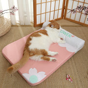 cozy pet bed with pillow, view 2 - MRSLM