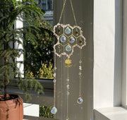 Beehive crystal sun catcher wind chime, view 3 - MRSLM