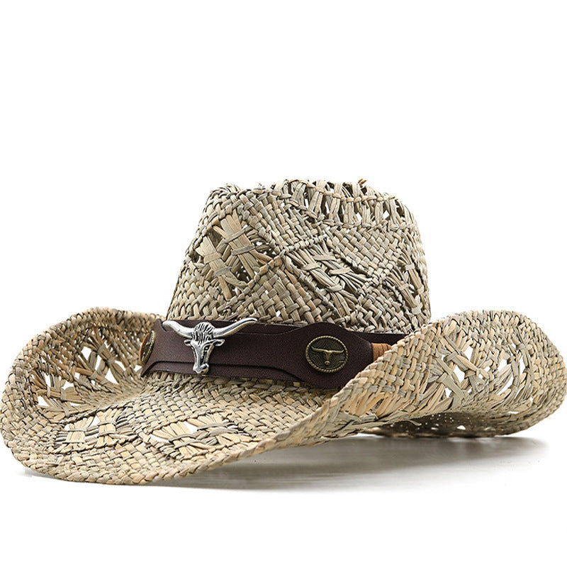 straw cowboy hat, view 6 - MRSLM