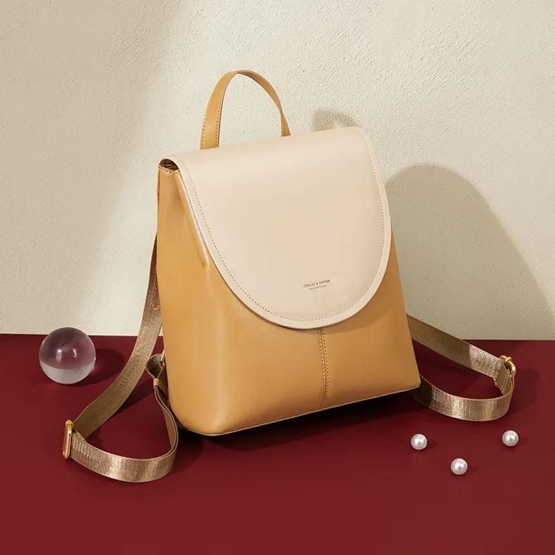 retro leather backpack, view 4 - MRSLM