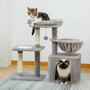 compact 2-in-1 cat tree condo - MRSLM