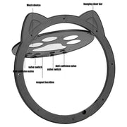 Magnetic self-closing pet screen door, view 8 - MRSLM