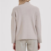 women's knitted turtleneck pullover, view 8 - MRSLM