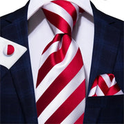 Red striped silk tie - MRSLM