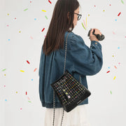 wool chain backpack, view 4 - MRSLM