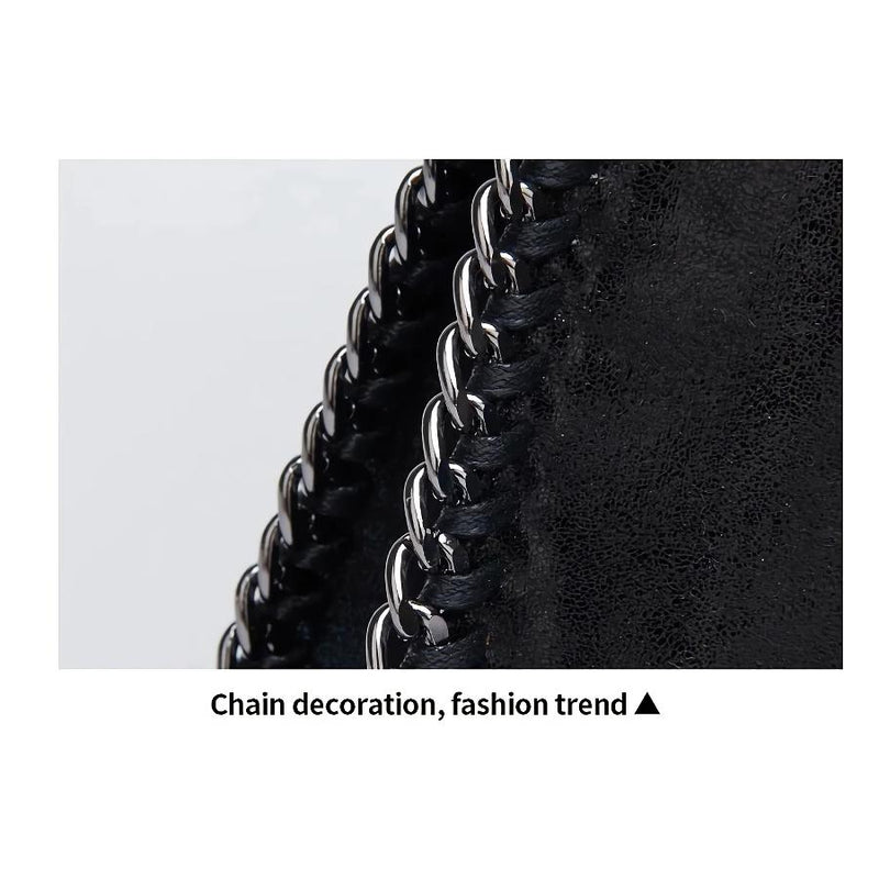 leather chain shoulder bag, view 11 - MRSLM
