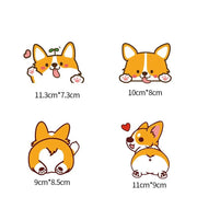 corgi dog pvc car sticker, view 9 - MRSLM