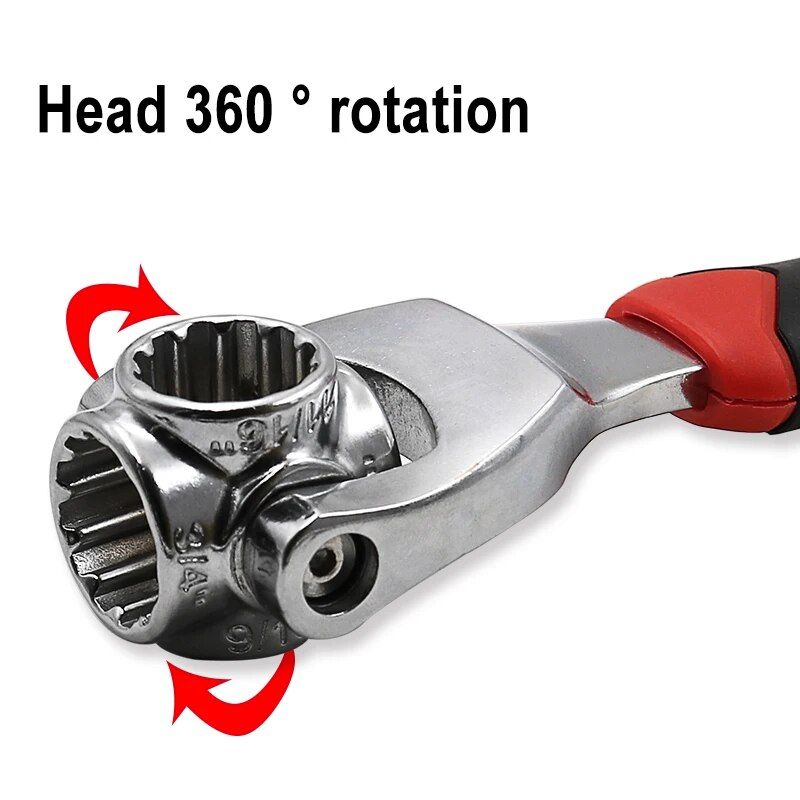 8-in-1 multifunctional rotating socket wrench, view 3 - MRSLM