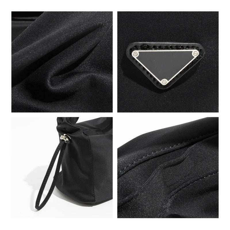 nylon tote bag with metal chain, view 4 - MRSLM